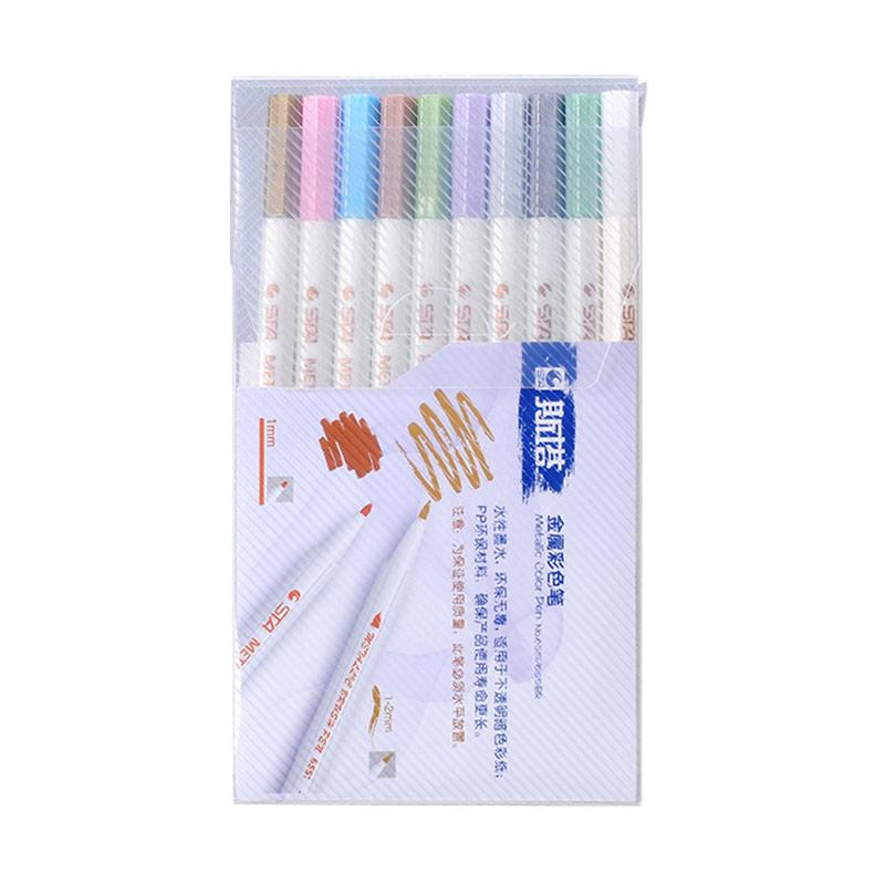 Jual Bluelans Metallic Marker Pen Album Paper Detailed Marking Drawing  Highlighter [10 Pcs] Online November 2020 | Blibli.com