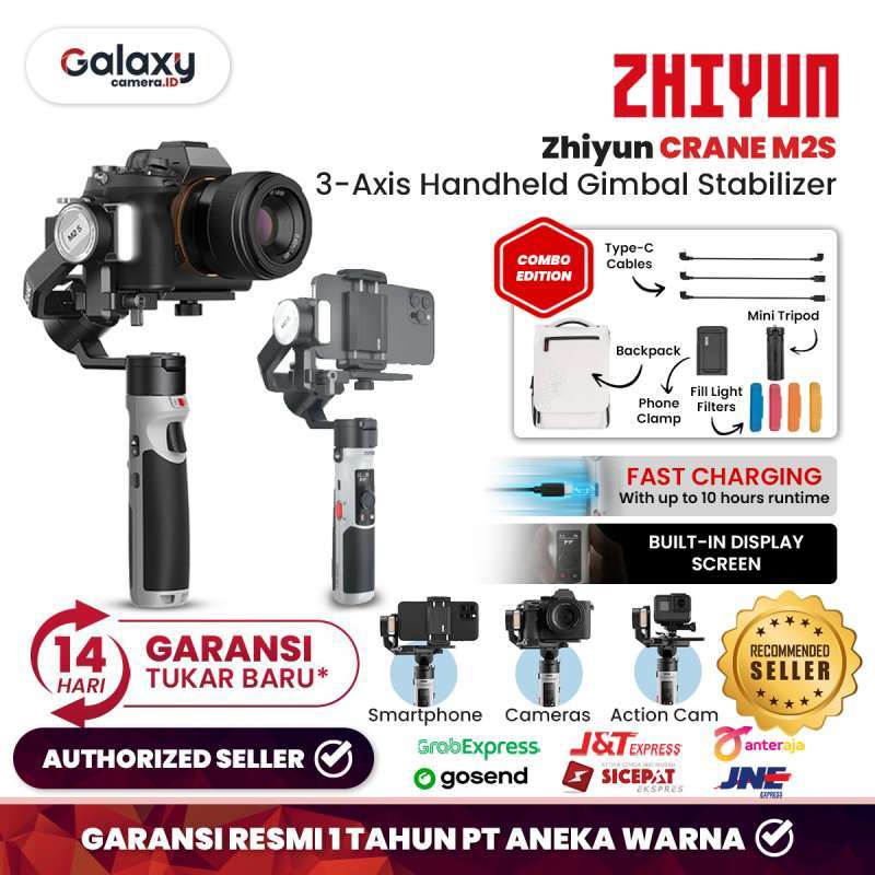 Zhiyun Crane M2S 3-Axis Handheld Gimbal Stabilizer Combo