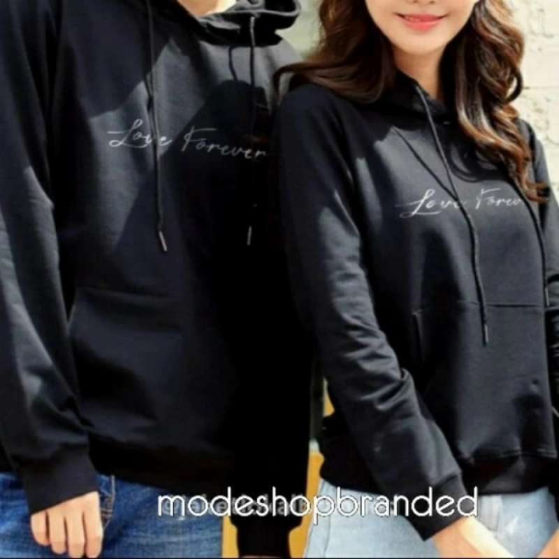 Ongkir Sweater Hoodie Couple Jaket Love 