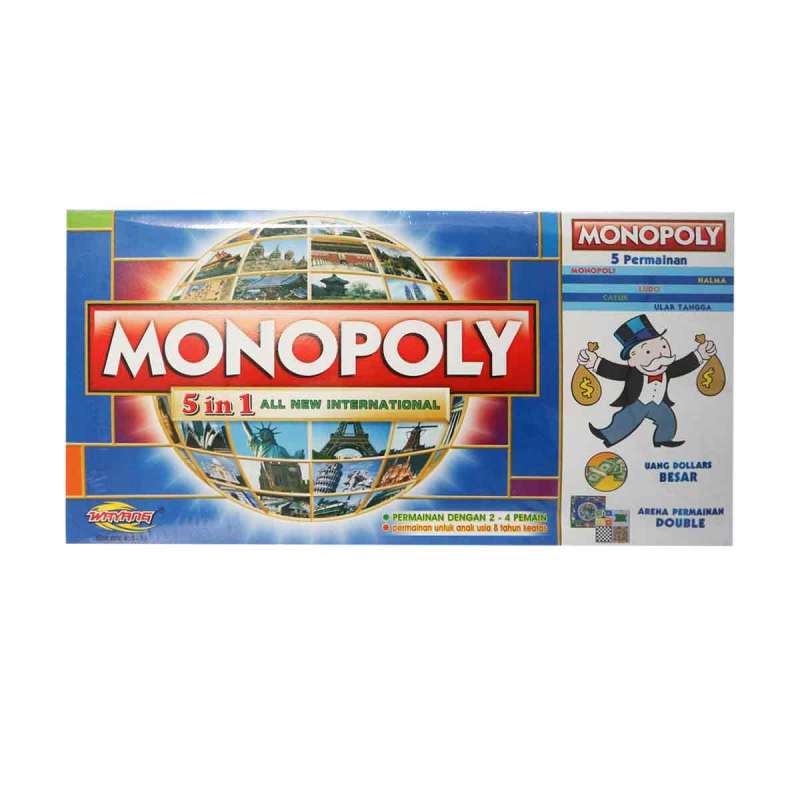 monopoly monopoly 5 in 1 monopoli halma catur ular tangga ludo full03