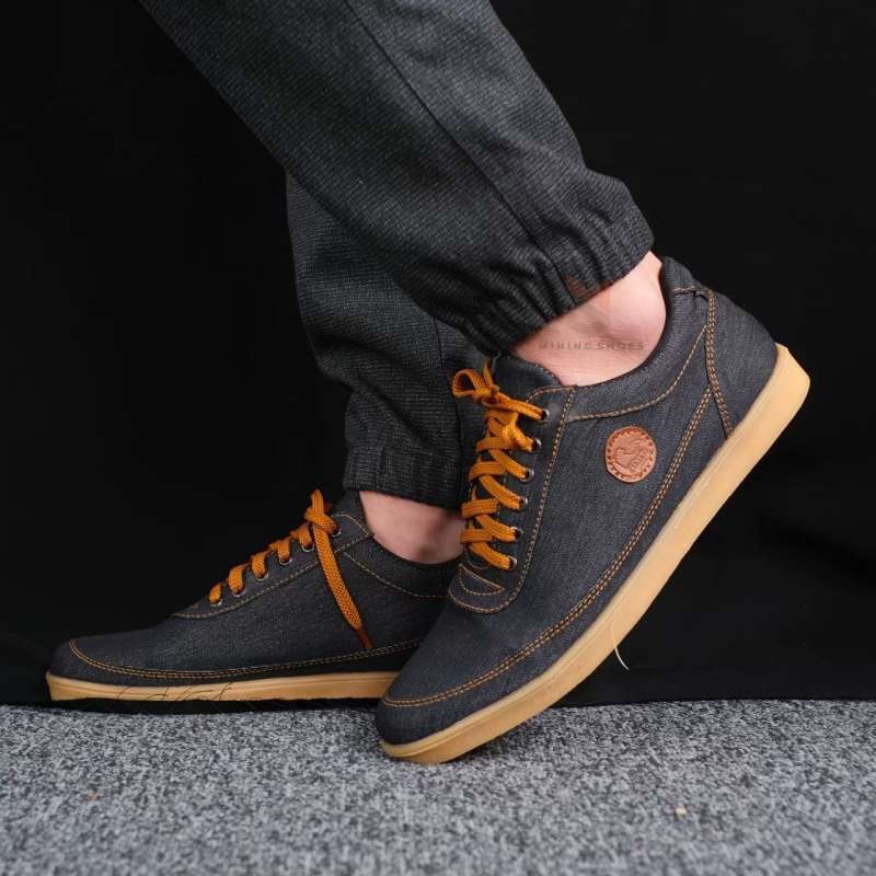 canvas denim sneakers