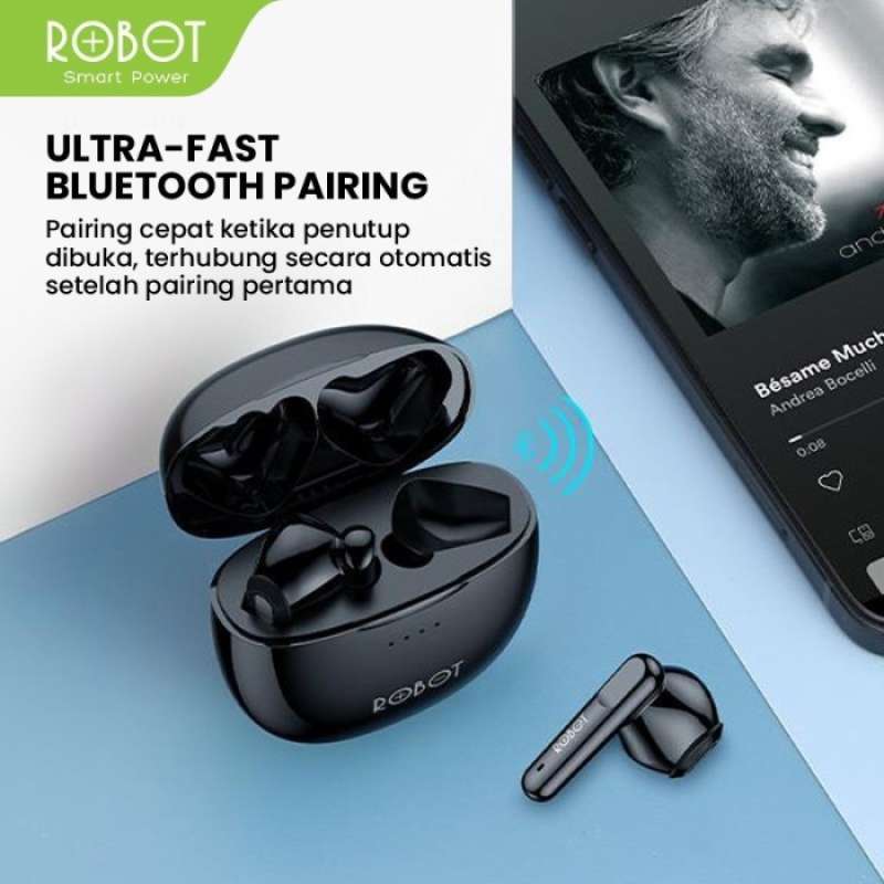 Promo ROBOT T10 WIRELESS AIRBUDS TWS 