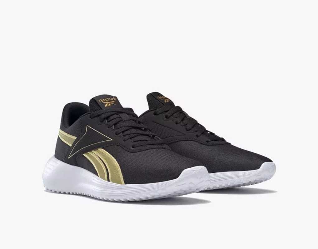 Jual Reebok Lite 3. Black Gold. HO0895. Sneakers Running Wanita di