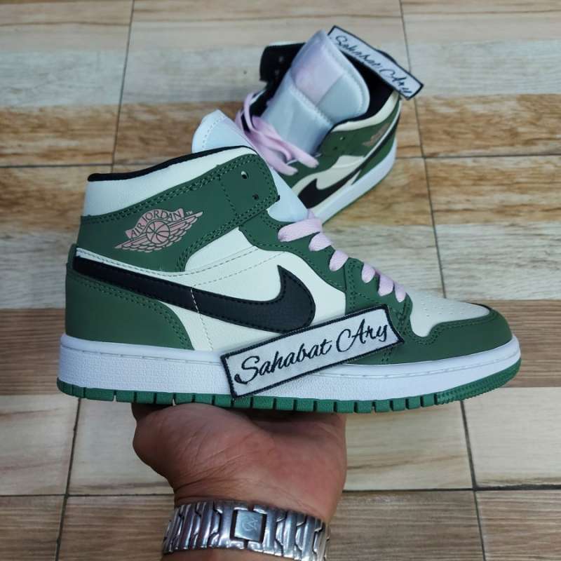 Promo Nike Air Jordan 1 Mid Dutch Green 