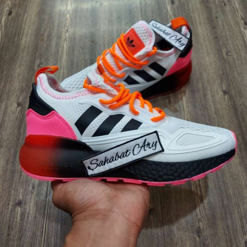 Adidas ZX 2K White Neon Red Black Pink 
