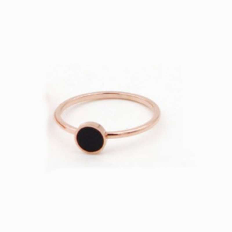 Jual OEM SK K85 Cincin Titanium Bulat Warna Hitam Jewelry Couple