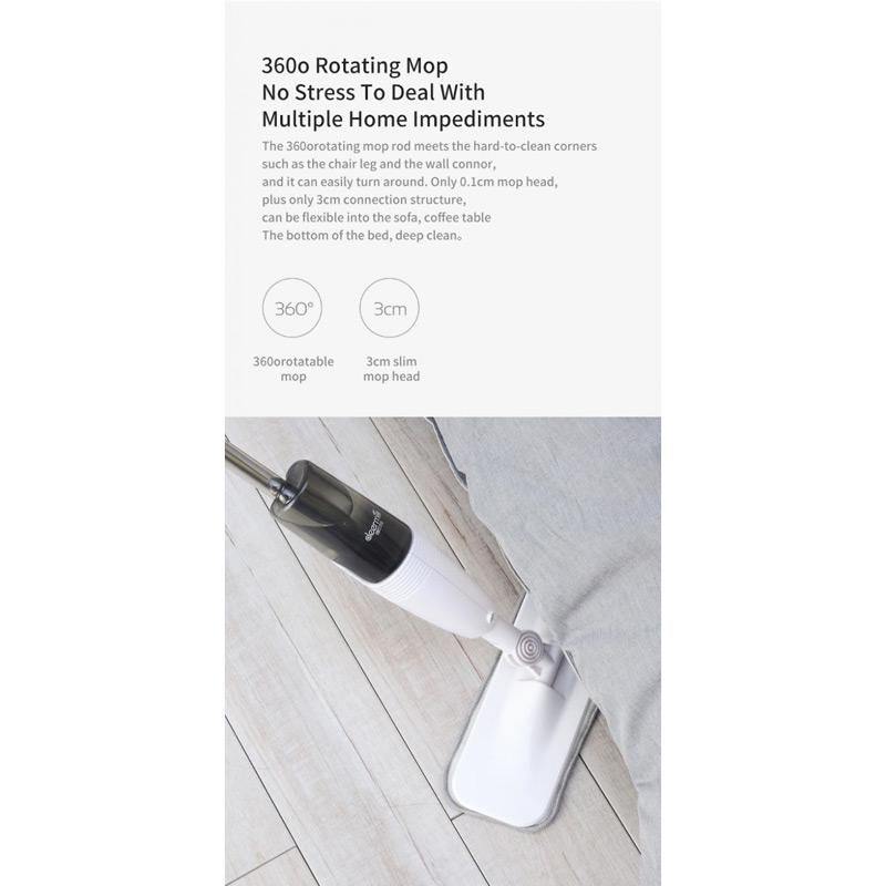 Jual Xiaomi Dem Tb500 Deerma Water Spray Sweep Mop 360 Degree Rotate Rod Online Desember 2020 Blibli