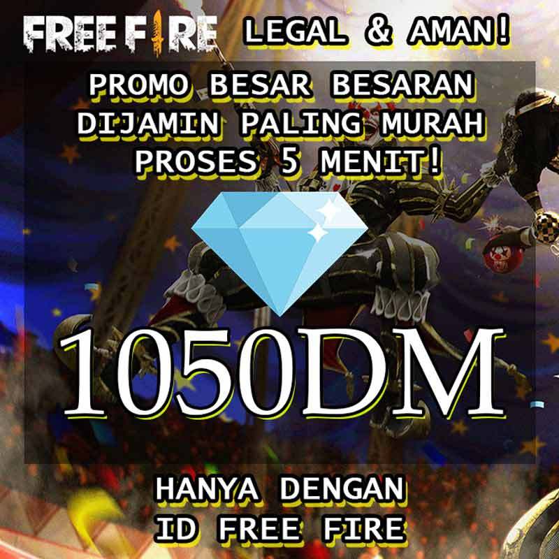 Jual Garena Free Fire Voucher Digital 1050 Diamond Online