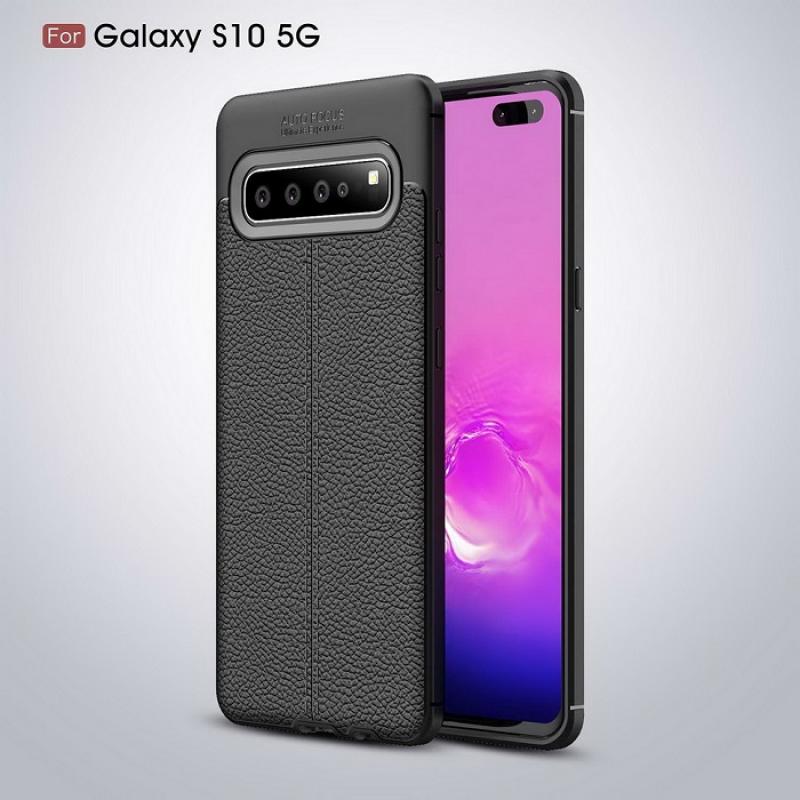 Jual Iit Phone Case For Samsung Galaxy S10 5g Litchi Rind Grain Shock Absorption Anti Scratch Pu Leather Cover Case Online Oktober 2020 Blibli Com