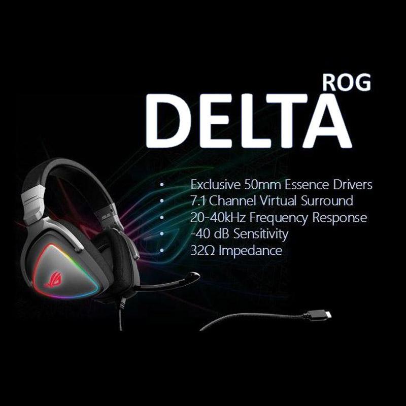 Jual Asus Rog Delta Gaming Headset Black Online November 2020 Blibli