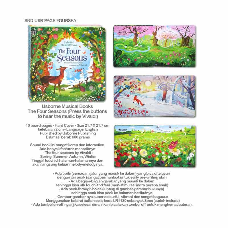 Get Wallpaper Jual Usborne Musical Books The Four Seasons Press The Buttons To HD