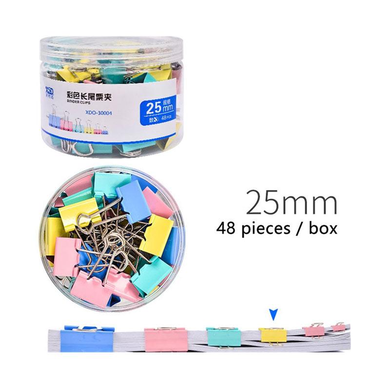 Jual Iit Oasismall Boxed Metal Binder Clip Long Tail Paper Clips Office Stationery Supplies 25mm 48 Pcs Online September 2020 Blibli Com