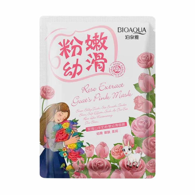 Jual Bioaqua Rose Extract Mask Goat S Pink 30g Original Online Oktober 2020 Blibli Com