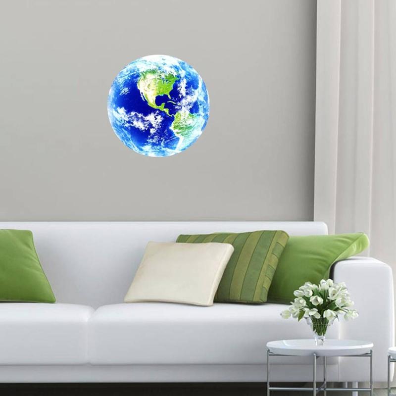 Jual Eds Luminous Blue Earth Cartoon Diy 3d Wall Stickers For Kids