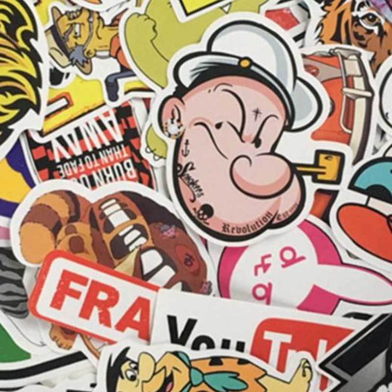 Jual Oem Car Styling Doodle Stickers Graffiti Skateboard Guitar Snowboard Motorcycle Bicycle Luggage Bags Accessories 54 Pcs Murah Maret 2020 Blibli Com