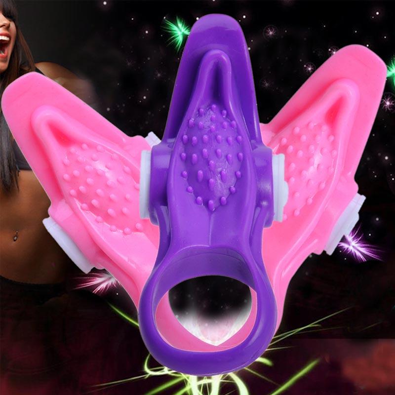 Jual Bluelans Tongue Silicone Ejaculation Delay Cock Lock Vibration Penis Ring Men Sex Toy Purple Online Januari 2021 Blibli