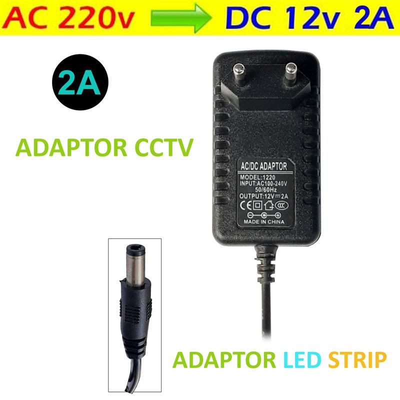 Jual Adaptor Cctv Adaptor Led Strip 12v 2a Ampere Asli Murni Online Februari 2021 Blibli