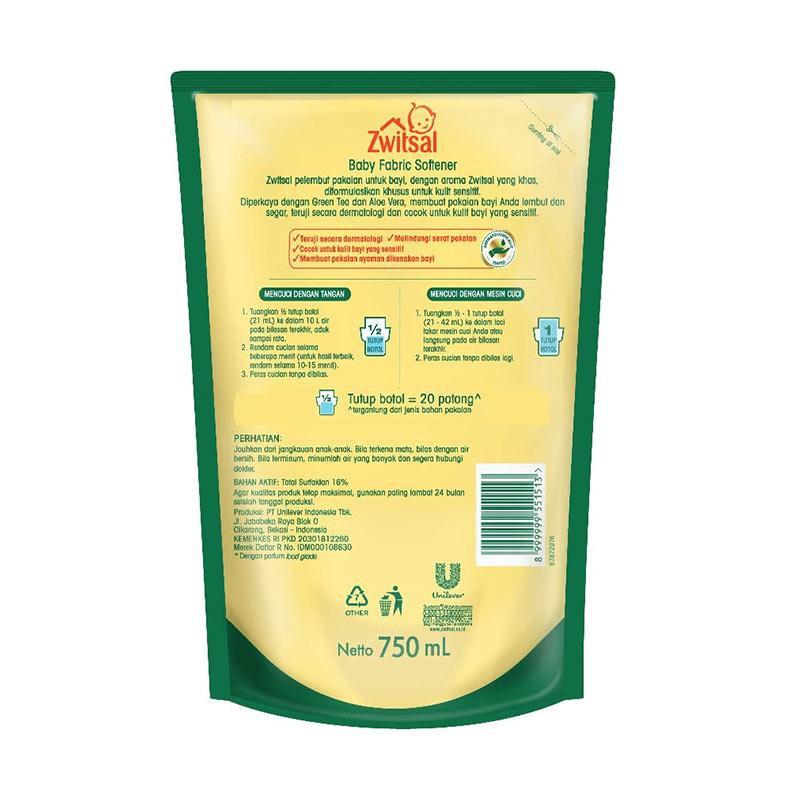 Jual Surabaya Zwitsal Baby Fabric Detergent 750 Ml Online Desember 2020 Blibli