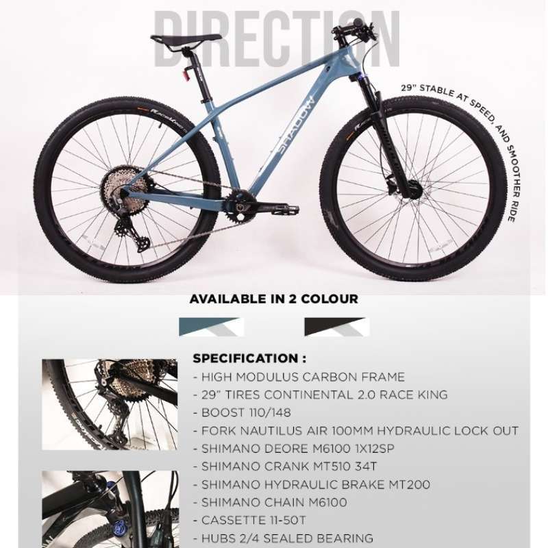 Jual Sepeda Gunung 27.5 29 Mtb Shadow Bone Carbon Frame Di Seller Felison Felison Kota Jakarta Pusat Blibli