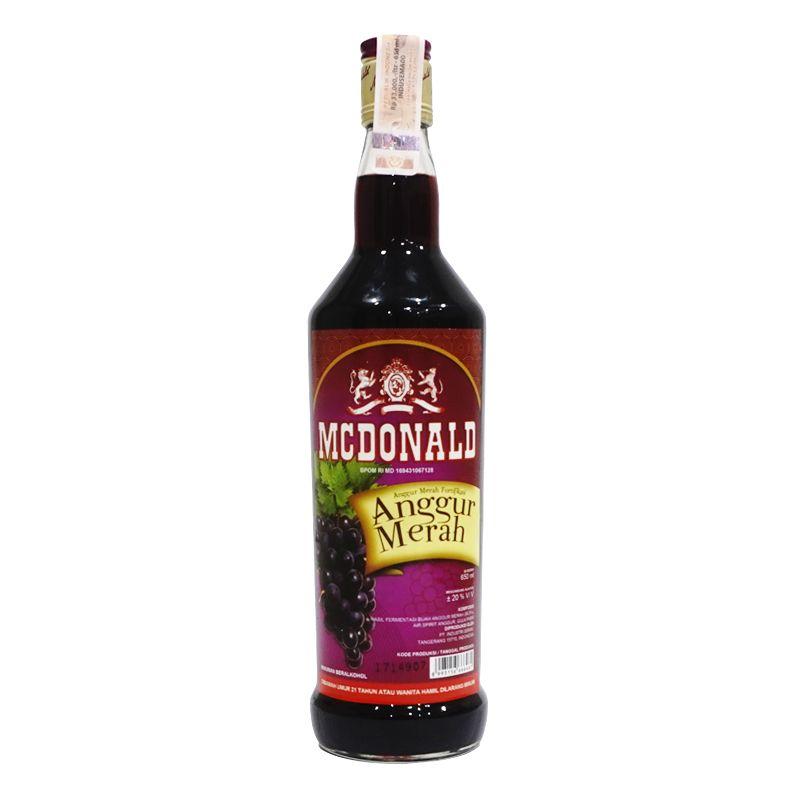 Jual Mcdonald Anggur Merah 650 Ml Online Oktober 2020 Blibli Com