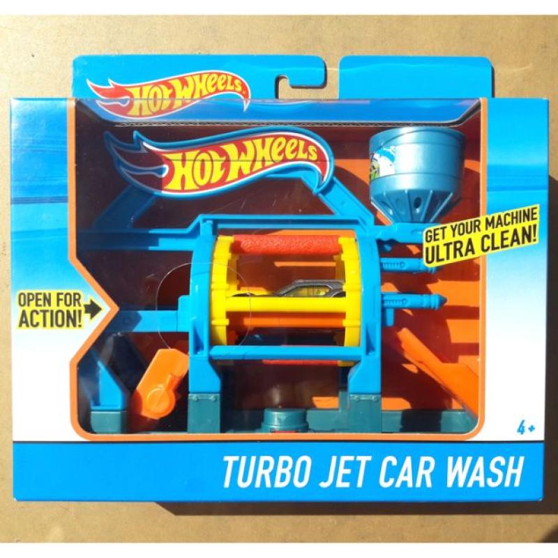 Jual Hot Wheels Track Set Turbo Jet Car Wash Original Mattel