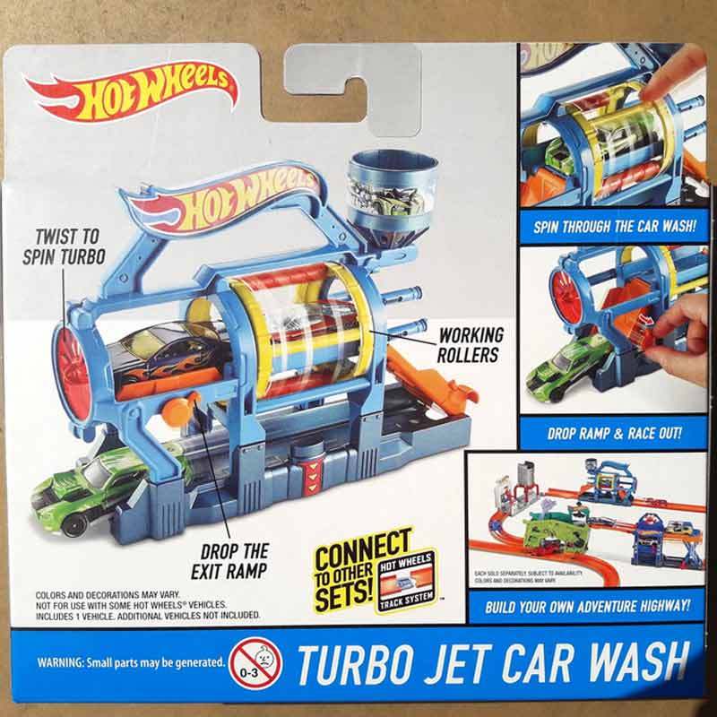 Jual Hot Wheels Track Set Turbo Jet Car Wash Original Mattel