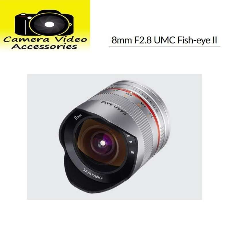 Samyang 8mm Fisheye for Fuji X CS II Silver