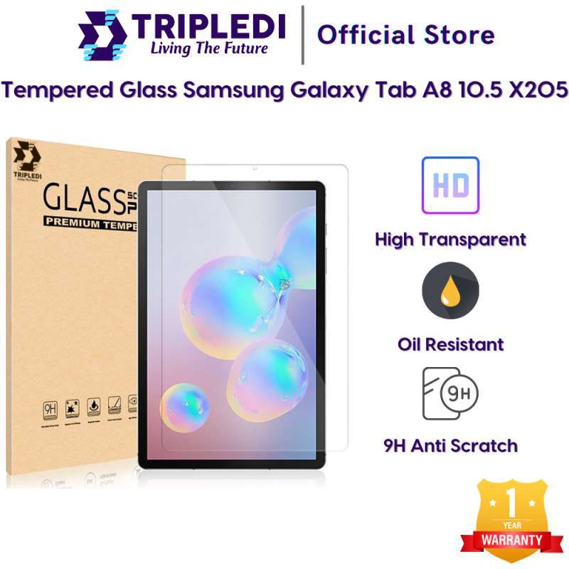 Tripledi Tempered Glass Screen Protector for Samsung Tab A8 10.5 inch, Ultra-thin with 10H Hardness, Scratch and Fingerprint Resistant. Perfect for Everyday Protection