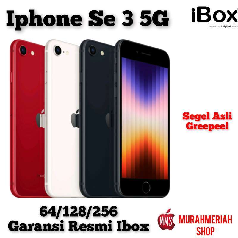 Promo Apple Iphone Se 3 5g 22 64 128 256 Garansi Resmi Ibox 128gb Midnight Di Seller Murahmeriah Shop Official Store Kota Jakarta Selatan Dki Jakarta Blibli
