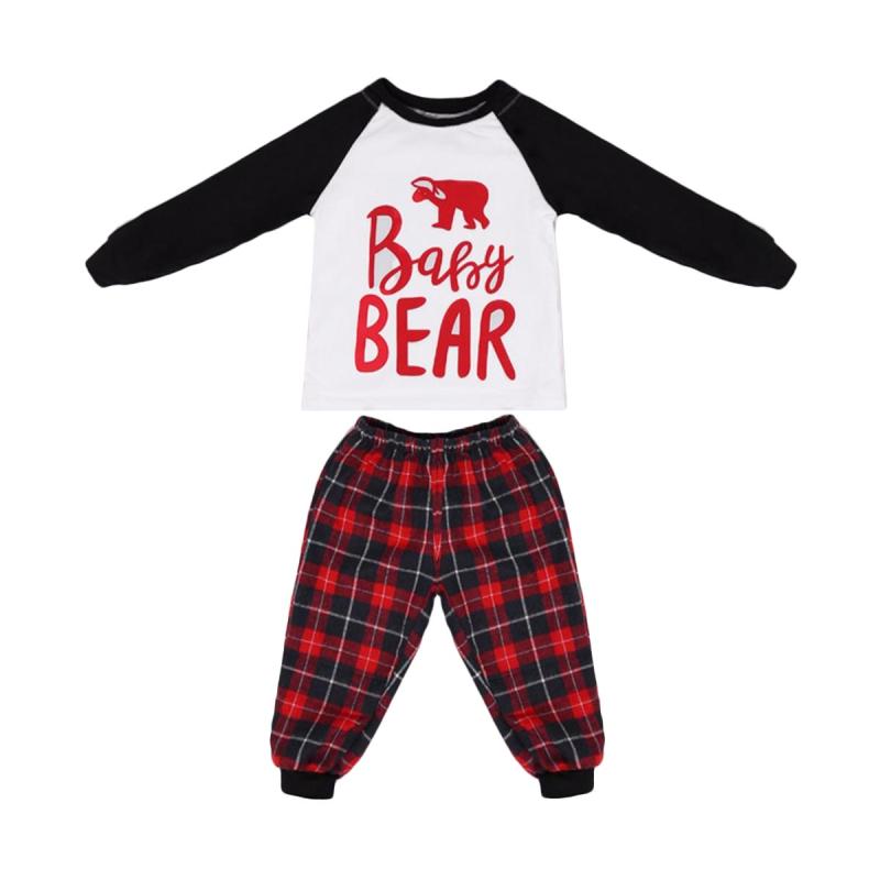 Jual EDS #12M Family Look Letter Plaid Print Christmas Pajamas Homewear Set  [2 pcs] di Seller ExtremeDeals - | Blibli