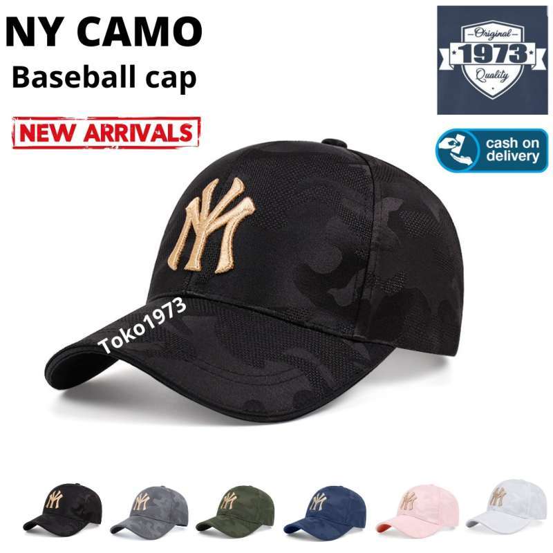 Baseball cap NY CAMO Topi baseball topi golf topi pria topi wanita