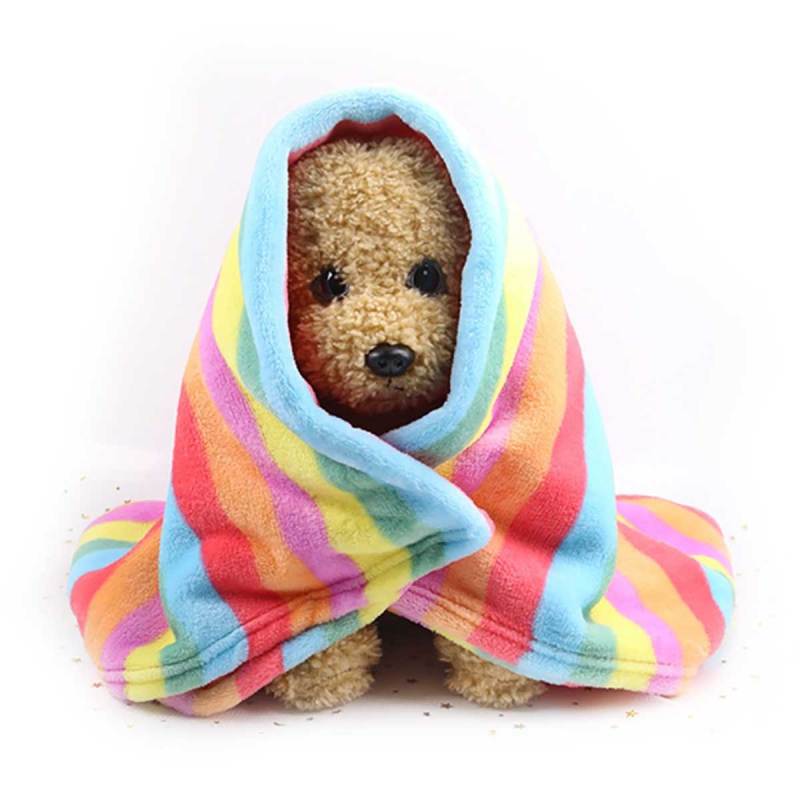Jual H Ikea Mixed Cushion Dog Cat Soft Warm Pet Blanket Rainbow Size M Online September 2020 Blibli Com