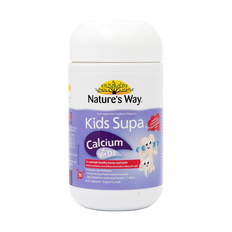 Jual Nature S Natures Nature Way Kids Supa Calcium Vitamin Vit D3 Kalsium Tulang Gigi Anak Kid 50 Kapsul Online November 2020 Blibli