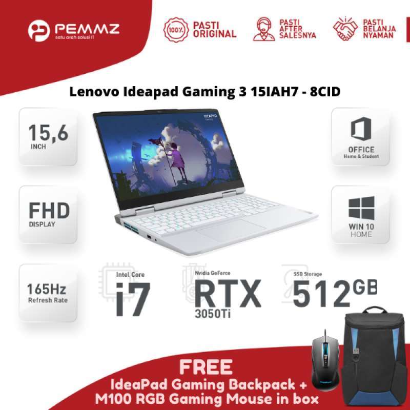 Jual Lenovo Ideapad Gaming 15iah7 8cid I7-12650h Ssd 512gb