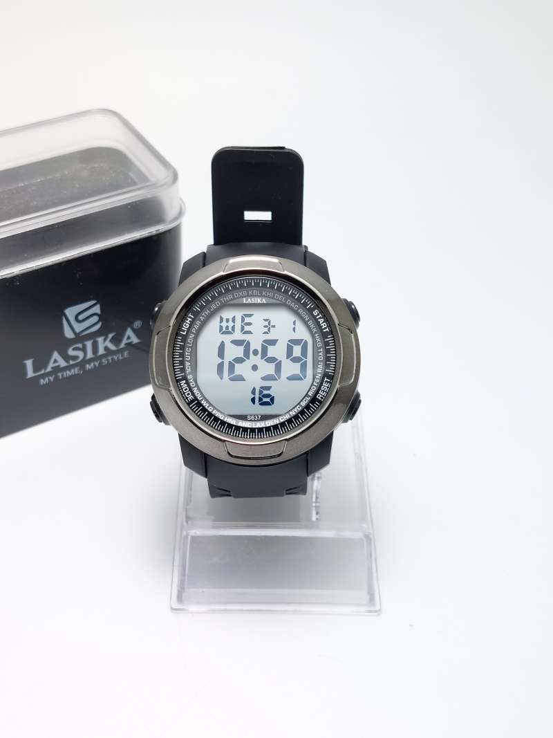 SALE Jam Tangan Pria Sporty Digital Water Resist LASIKA 637