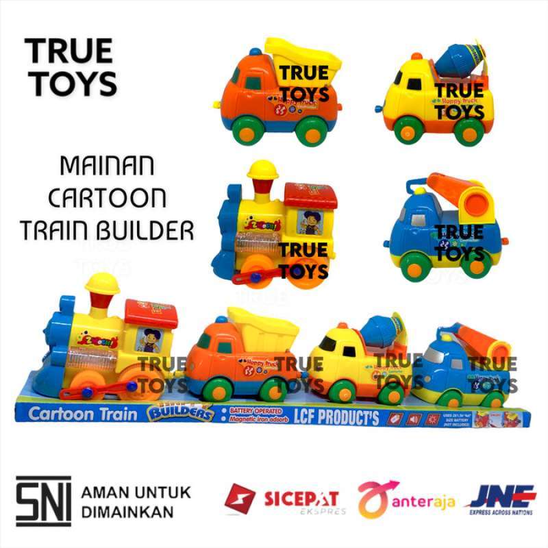 Jual Mainan Kereta Play Train Cartoon series dengan magnet lampu dan musik  di Seller TRUE TOYS - Pekayon Jaya, Kota Bekasi | Blibli