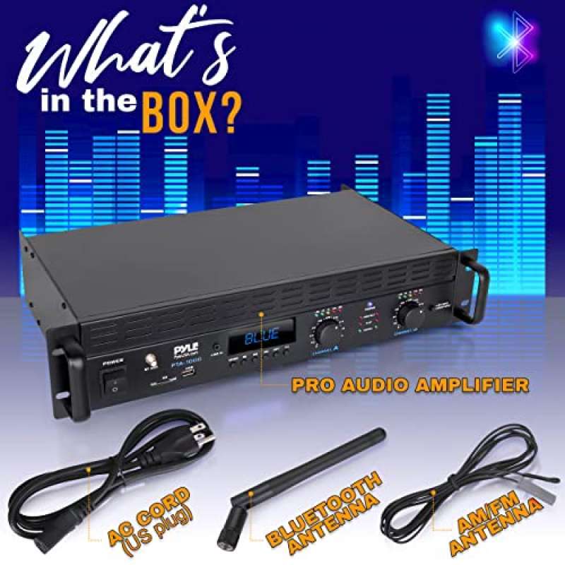 2000W Bridgeable Rack Mount Pro Audio 