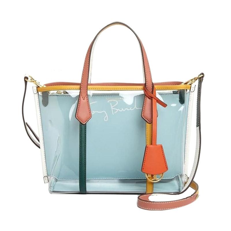 Jual Tory Burch Perry Transparant Small Clear Tote Bag Wanita 100