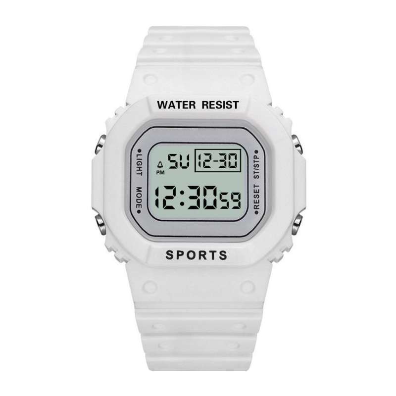 JAM TANGAN DIGITAL PRIA WANITA RUBBER SEGI IMPOR GROSIR MURAH KARET SPORT  LED PRIA WANITA COUPLE