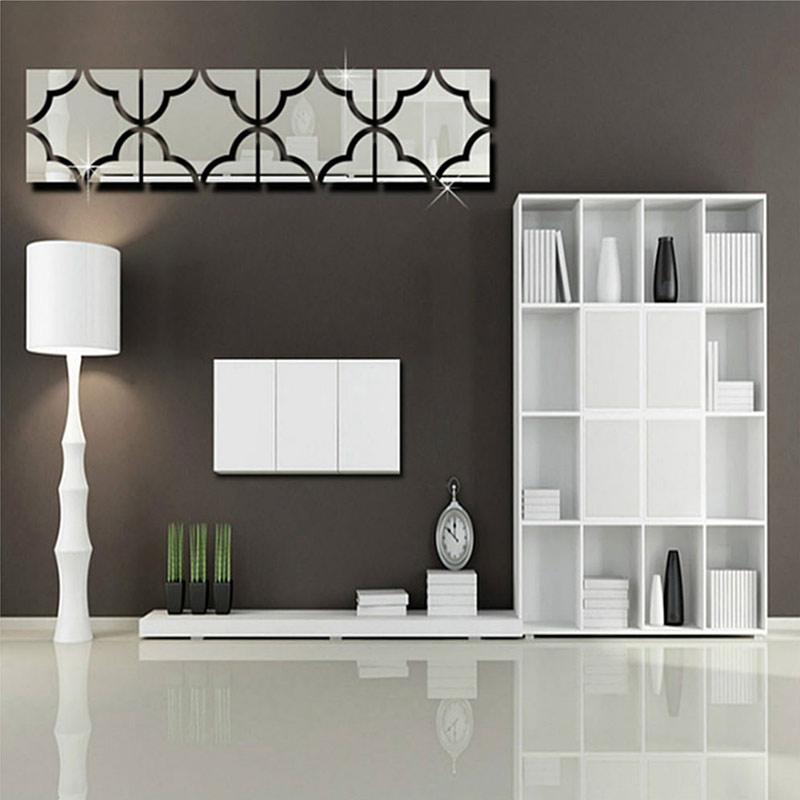 Jual H Ikea Square 3d Acrylic Mirror Removable Wall Sticker Decal