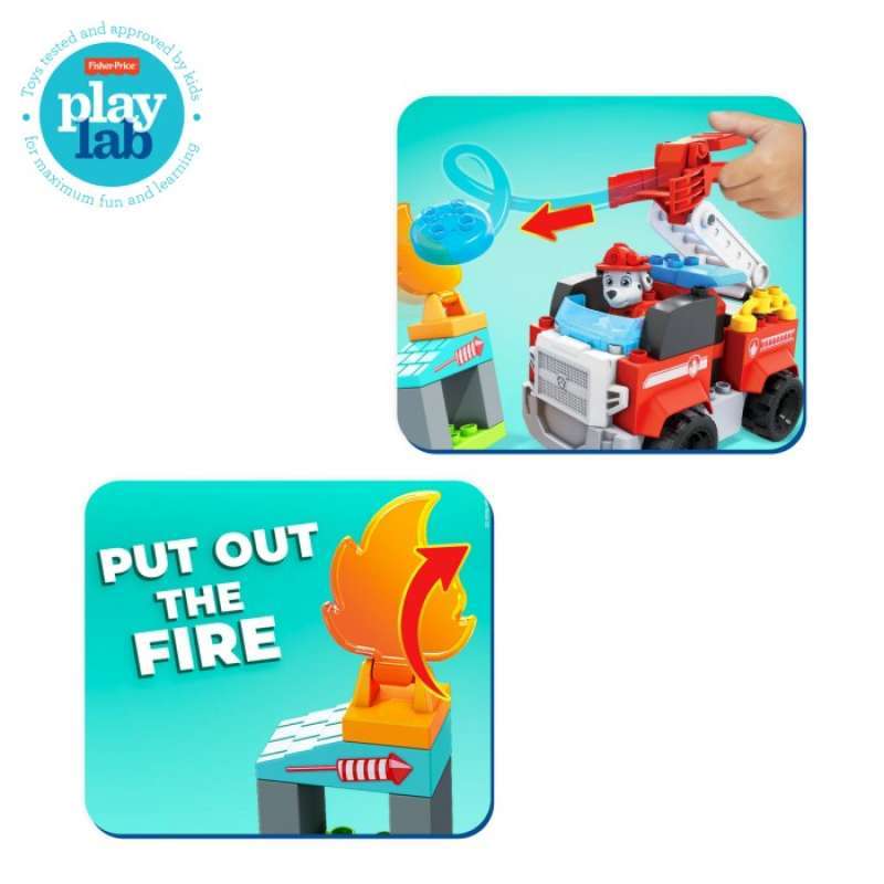 Mega Bloks Marshall Fire Truck Mega Paw Patrol Marshall's Fire