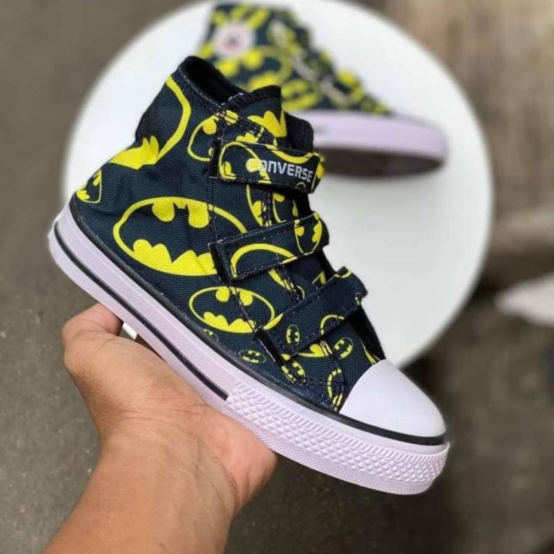 Jual Sepatu Anak Laki Laki Converse Velcro Karakter Badman Ukuran