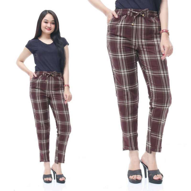 Jual 2024 plaid pants