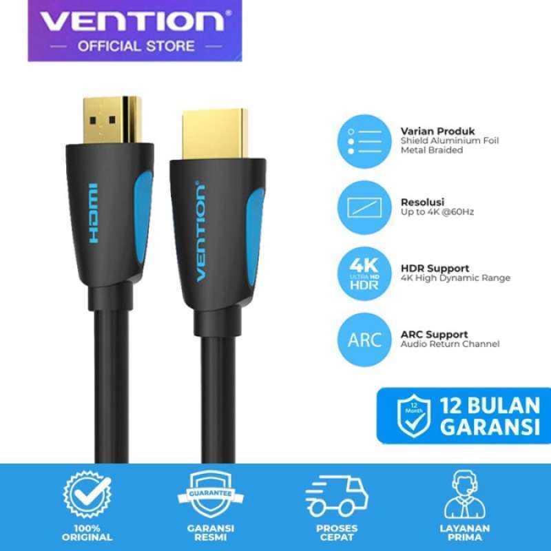 Vention M02 0.75M Kabel Hdmi V2.0B Ultra Hd 4K