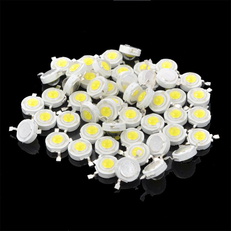 Jual Eds Diy Cold Light Led Lamp Bead White Dc 3 3 6 V 50 Pcs 1 W 120 Lm 6000k Online September 2020 Blibli Com
