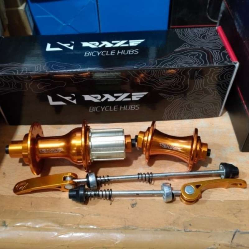 Promo hub freehub RAZE 28H 28 hole vbrake v brake QR jangkrik
