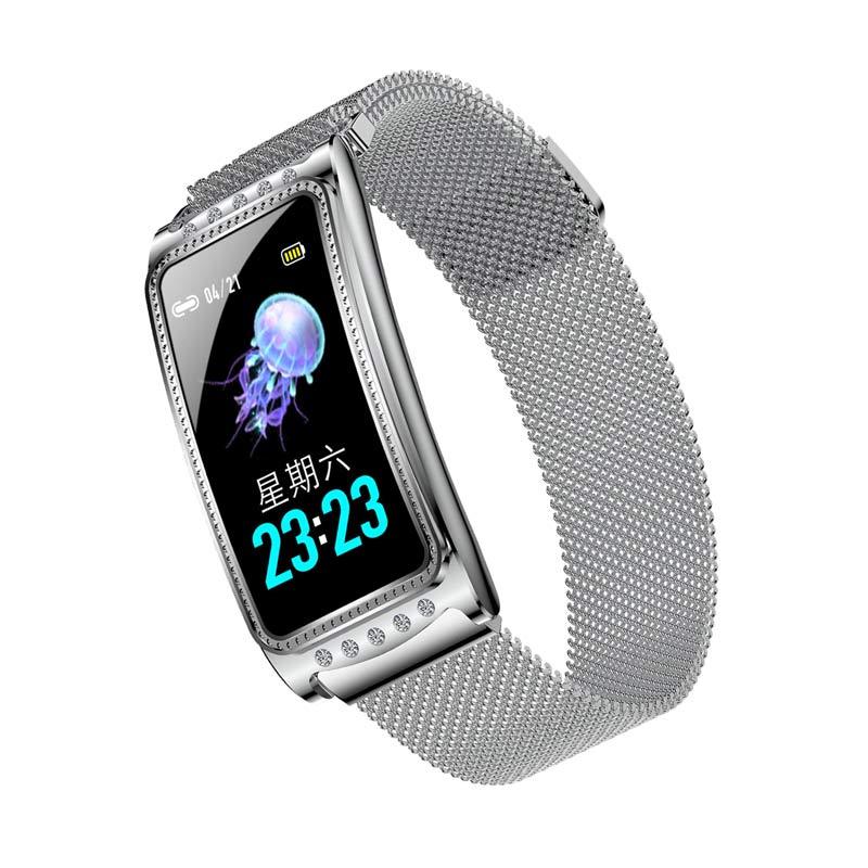 Promo smartwatch Women Smart Bracelet Color Screen Waterproof Smart Watch -  Silver Diskon 19% di Seller Best - China | Blibli
