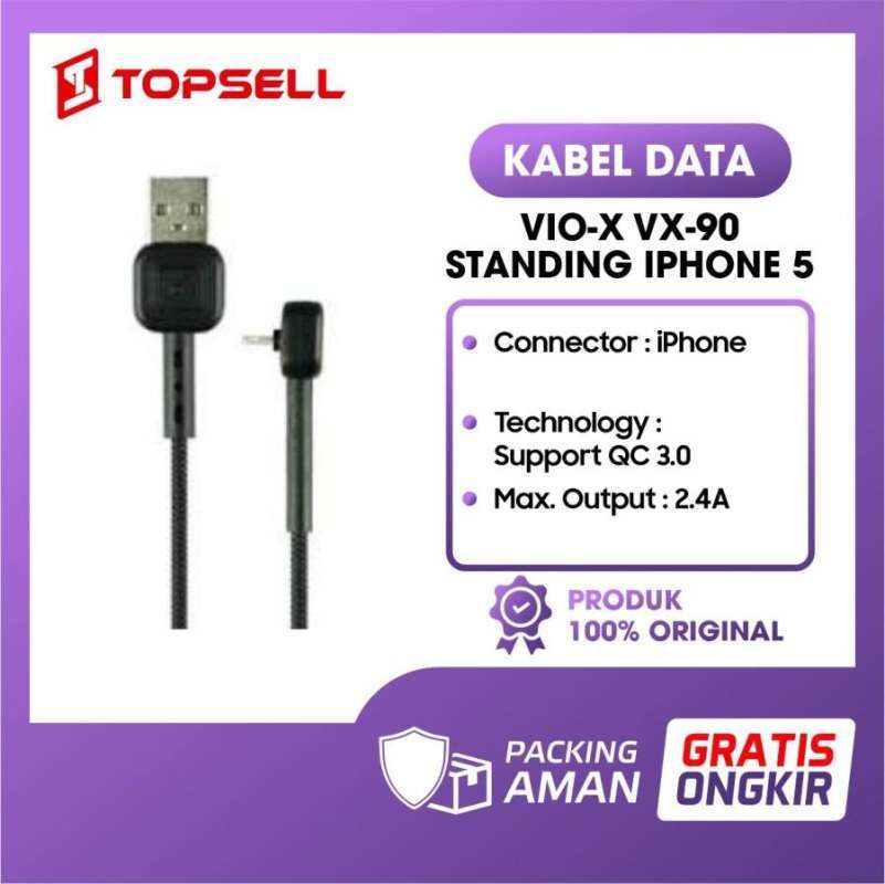 Jual Kabel Data Vio X Vx 90 Standing Iphone 5 Di Seller Topsell Indonesia Official Store Kota Mojokerto Jawa Timur Blibli