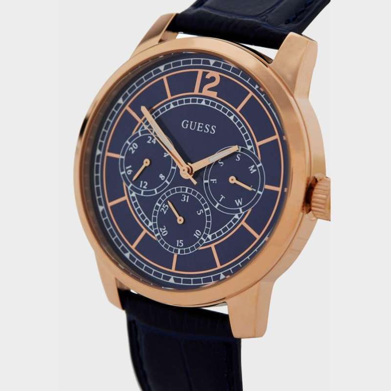 GUESS W1306G1 Jam Tangan Pria Original Biru