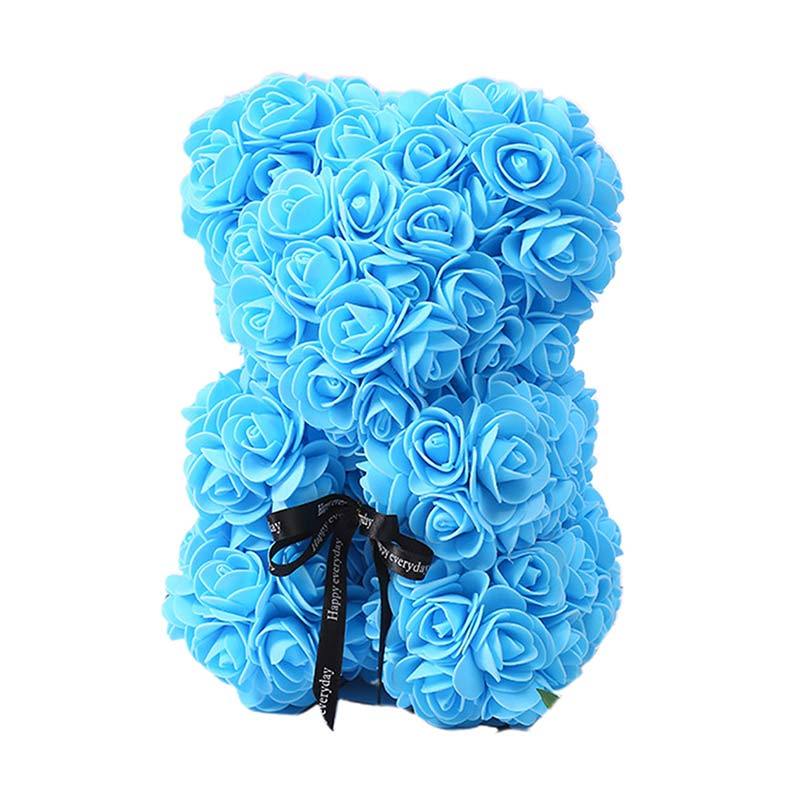 Mini Bear Doll 25CM Simulated PE Rose Flower Valentine/'s Day Decoration Gifts